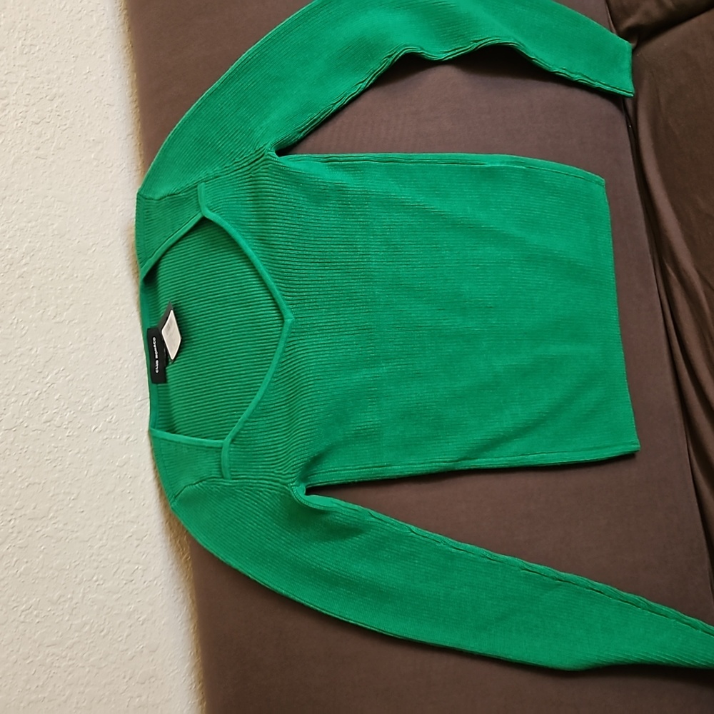 Green sweater xs/tp